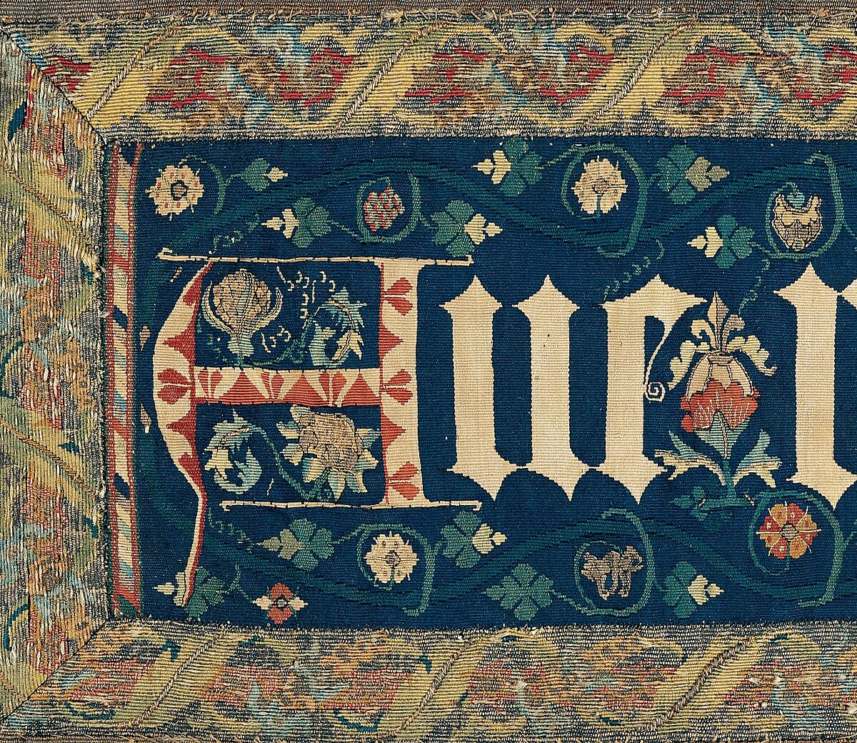 Praetexta, Wool, silk, gold and silver thread, German
