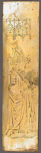 Panel from a Triptych with Bishop Saint