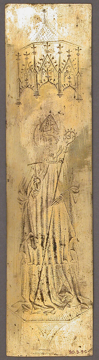 Plaque from Triptych, Copper-gilt, German 