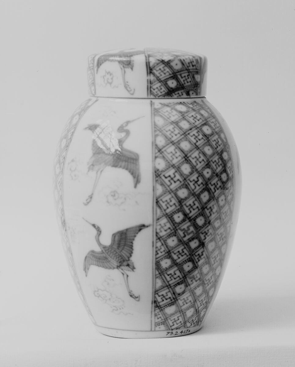 Jar and Cover, Porcelain (Arita ware, Imari type), Japan 