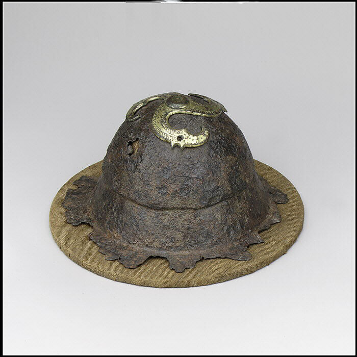 Shield Boss (Umbo), Iron, copper alloy, gold, Western European, Langobardic