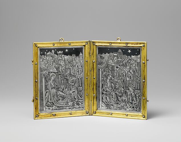 Devotional Diptych with the Nativity and the Adoration