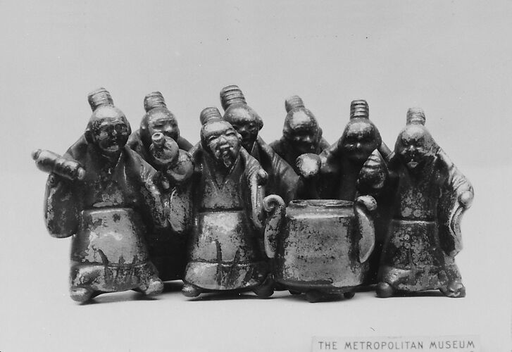 Group of Sennin Standing Around a Camp Kettle