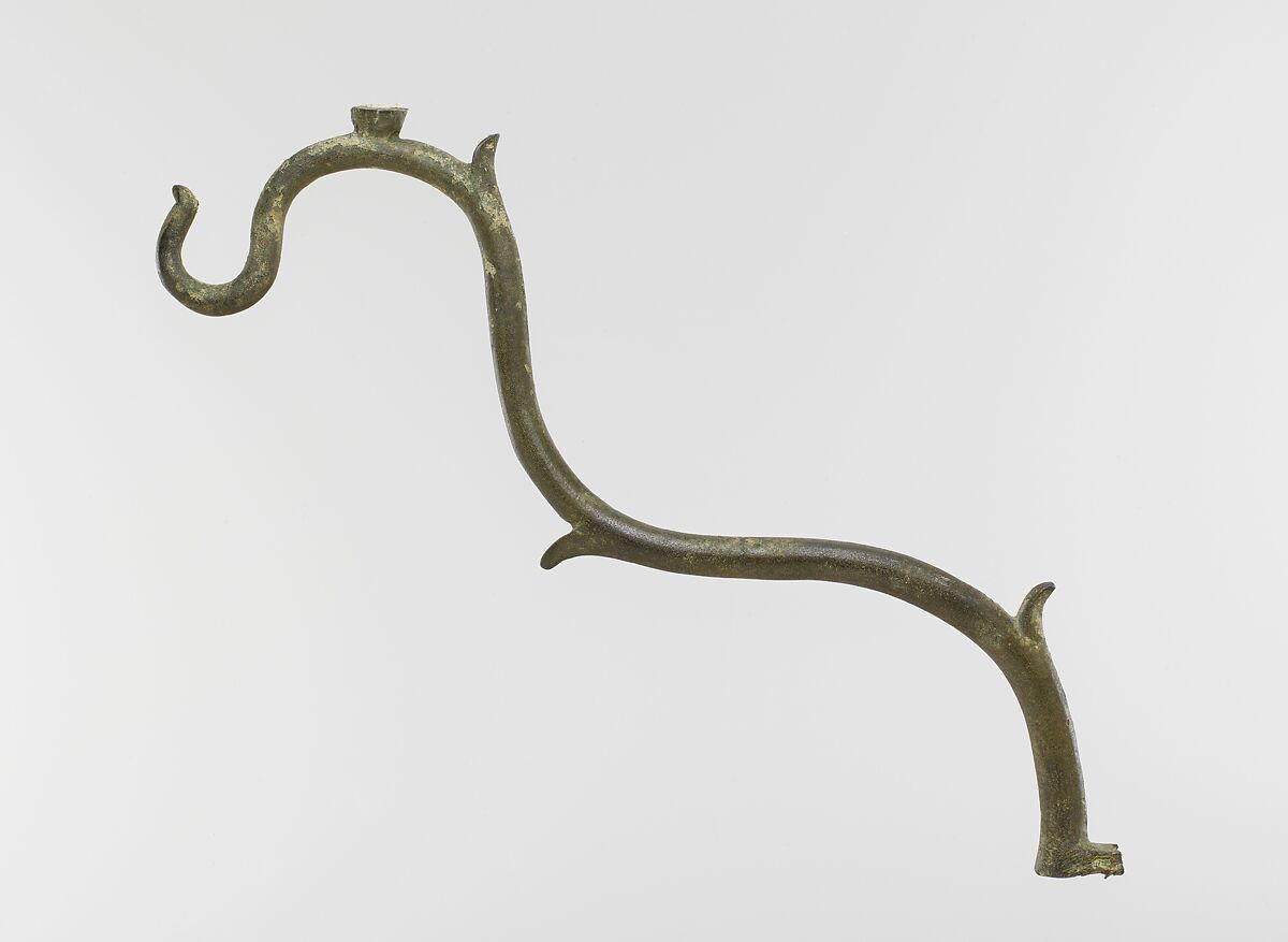 Wall Bracket for a Lamp, Cast copper alloy, Byzantine 