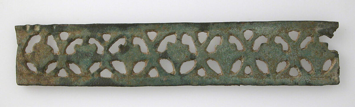 Panel from a Choros (lighting frame), Cast copper alloy, Byzantine