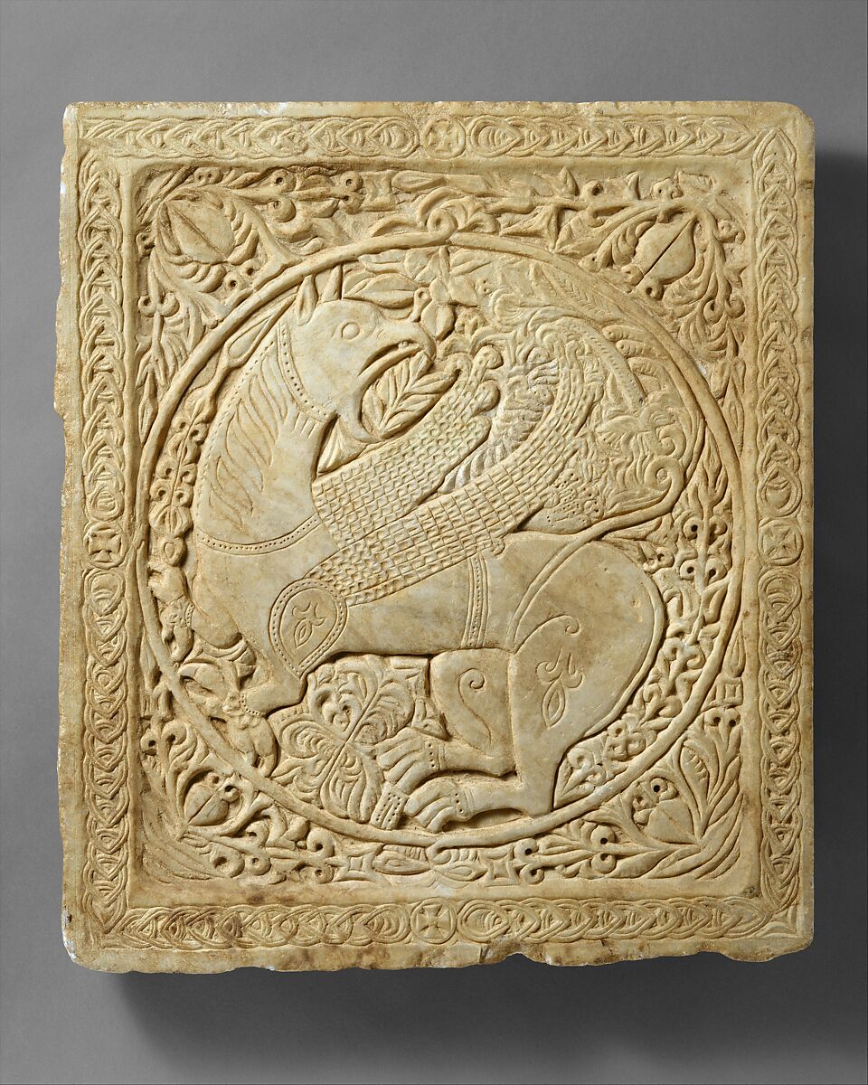 Panel with a Griffin