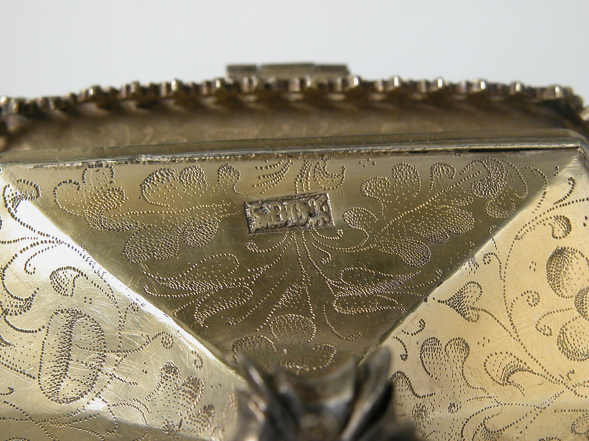 Footed Pyx, Silver, silver-gilt with opaque enamel, Spanish (?)