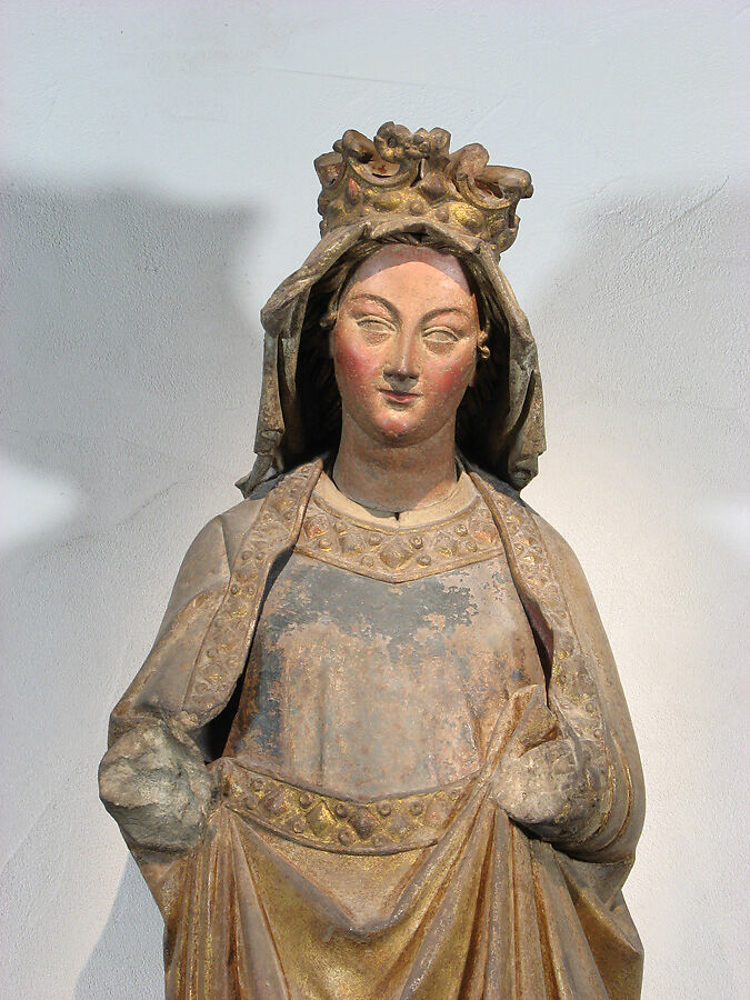 Virgin, Sandstone with original paint and gilding, German