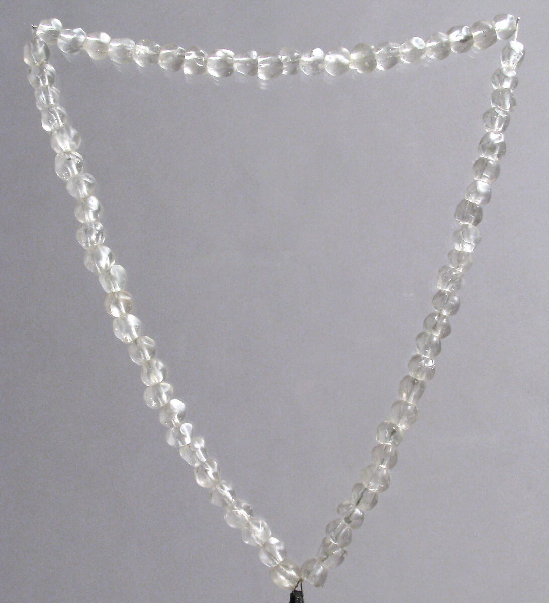 Necklace and Pendant Cross, Rock crystal, silver mount, Coptic (Egypt)