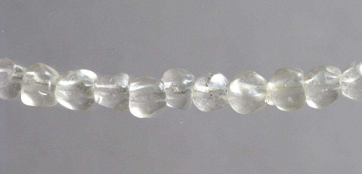 Necklace and Pendant Cross, Rock crystal, silver mount, Coptic (Egypt)