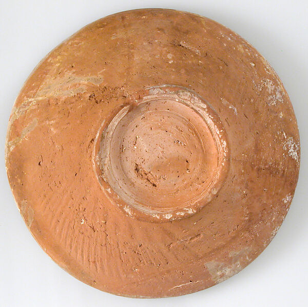 Bowl with Abstract Floral Pattern, Terracotta decorated in sgraffito, Byzantine