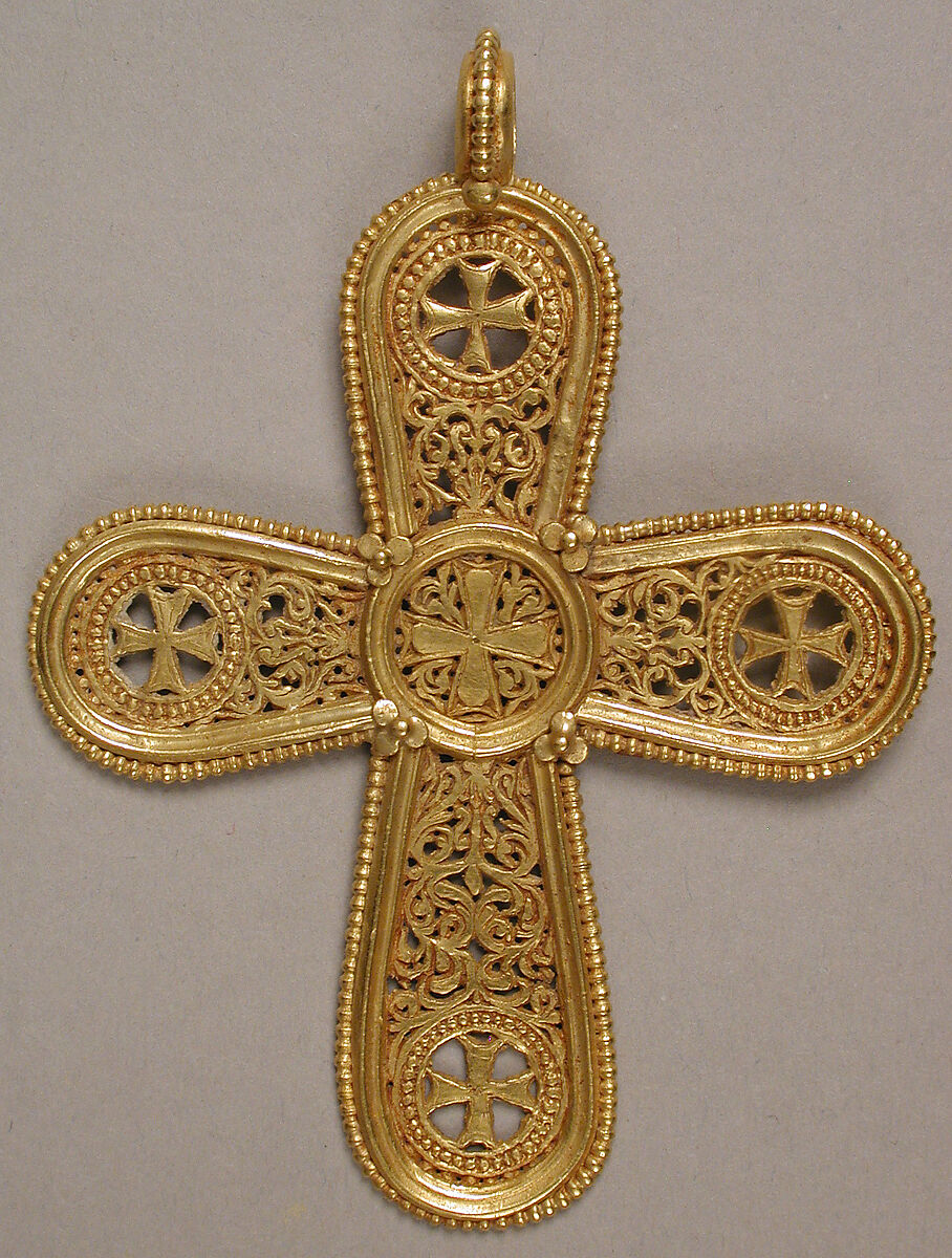 Gold Cross Pendant Byzantine The Met