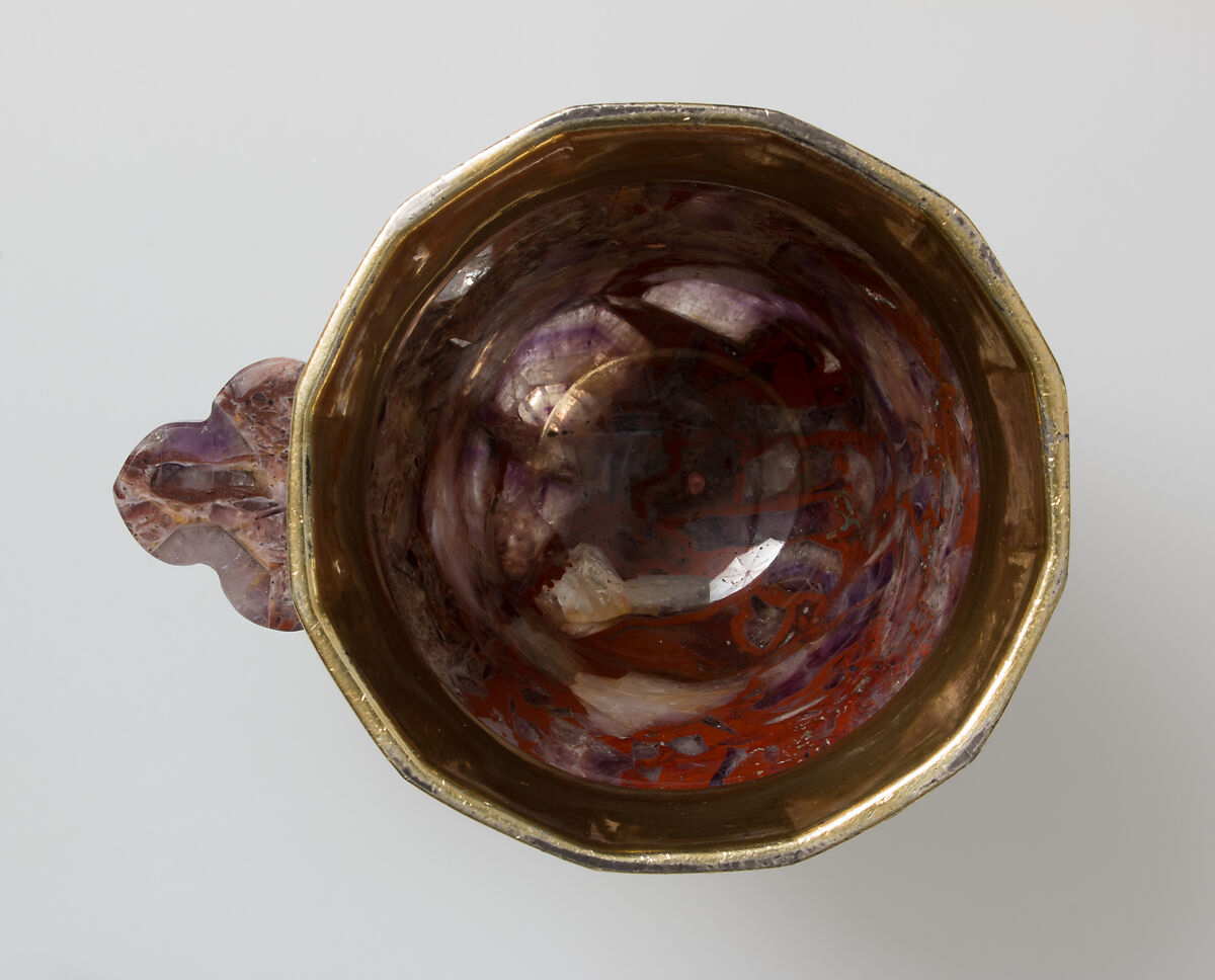 Jasper Cup with Gilded-Silver Mounts, Jasper, silver gilt mount and foot, Bohemian