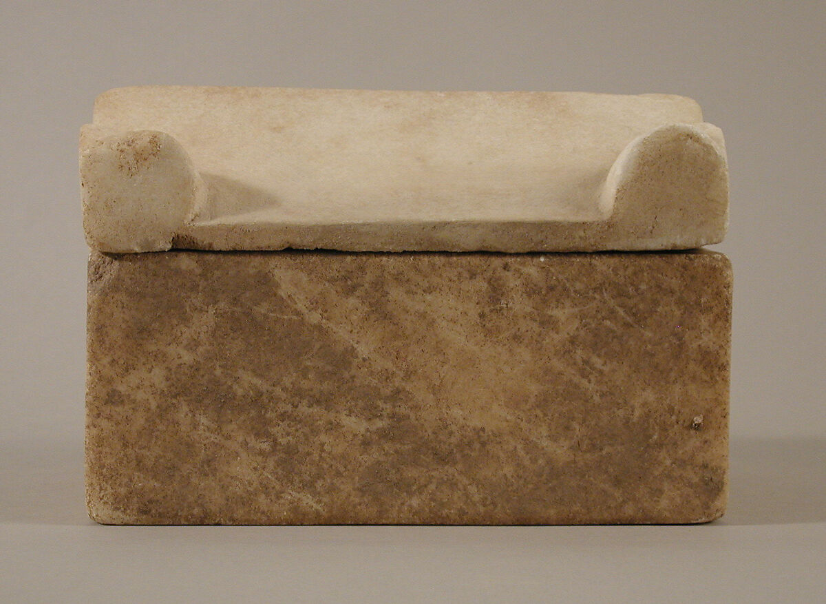 Reliquary in the Shape of a Sarcophagus, Marble, Byzantine