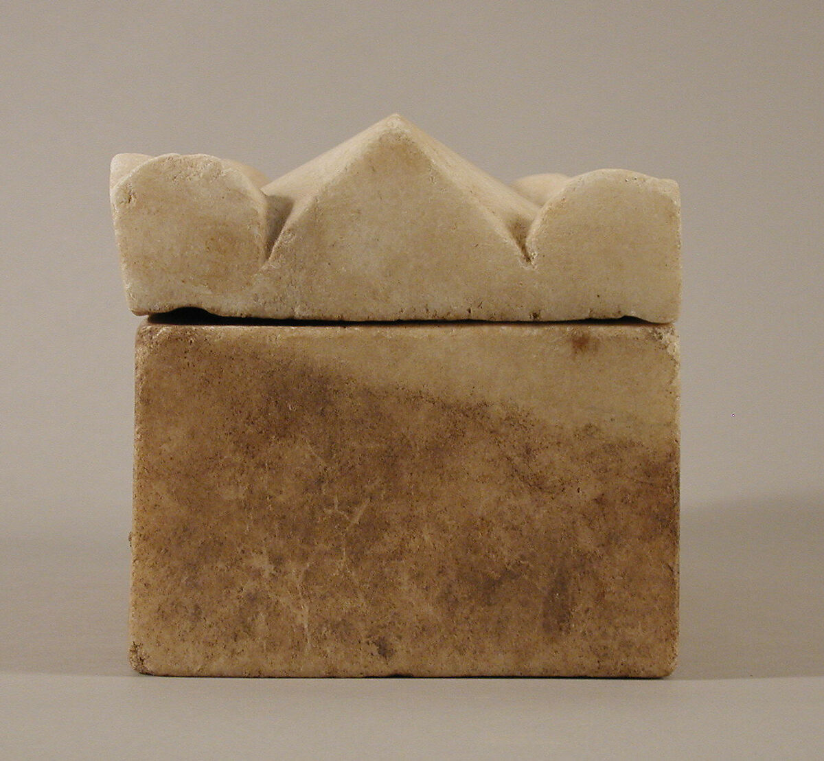 Reliquary in the Shape of a Sarcophagus, Marble, Byzantine