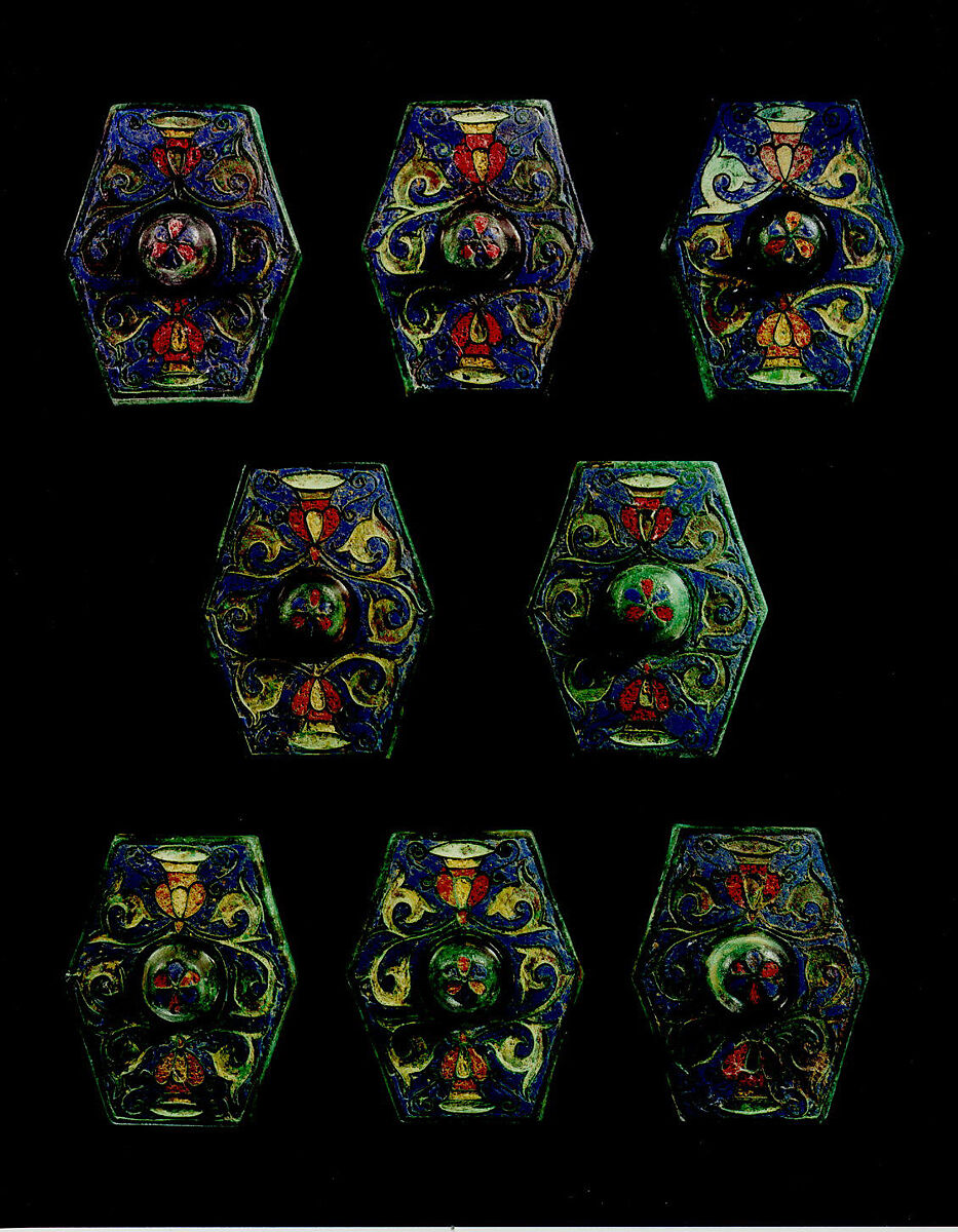 Harness Ornaments, Copper alloy, champlevé enamel, Late Roman or Byzantine