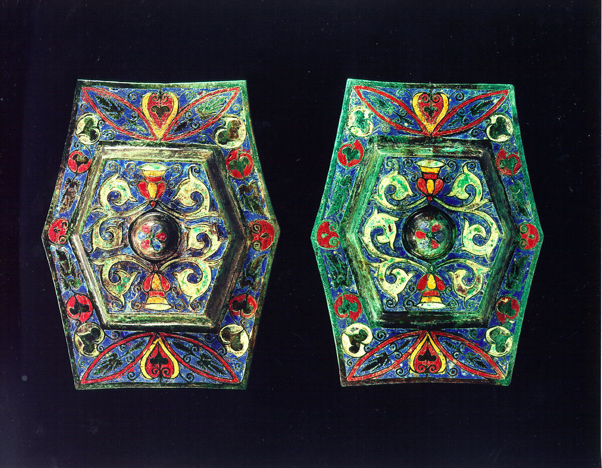 Harness Ornaments, Copper alloy, champlevé enamel, Late Roman or Byzantine