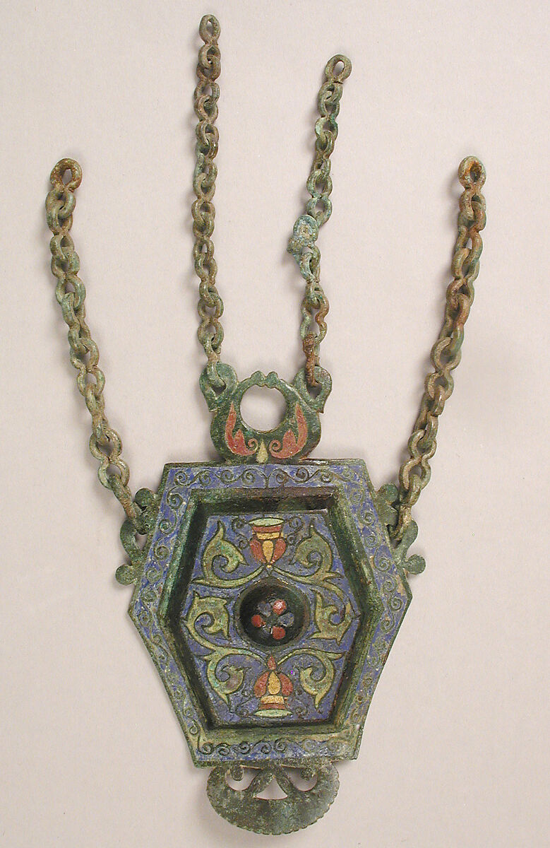 Harness Ornaments, Copper alloy, champlevé enamel, Late Roman or Byzantine