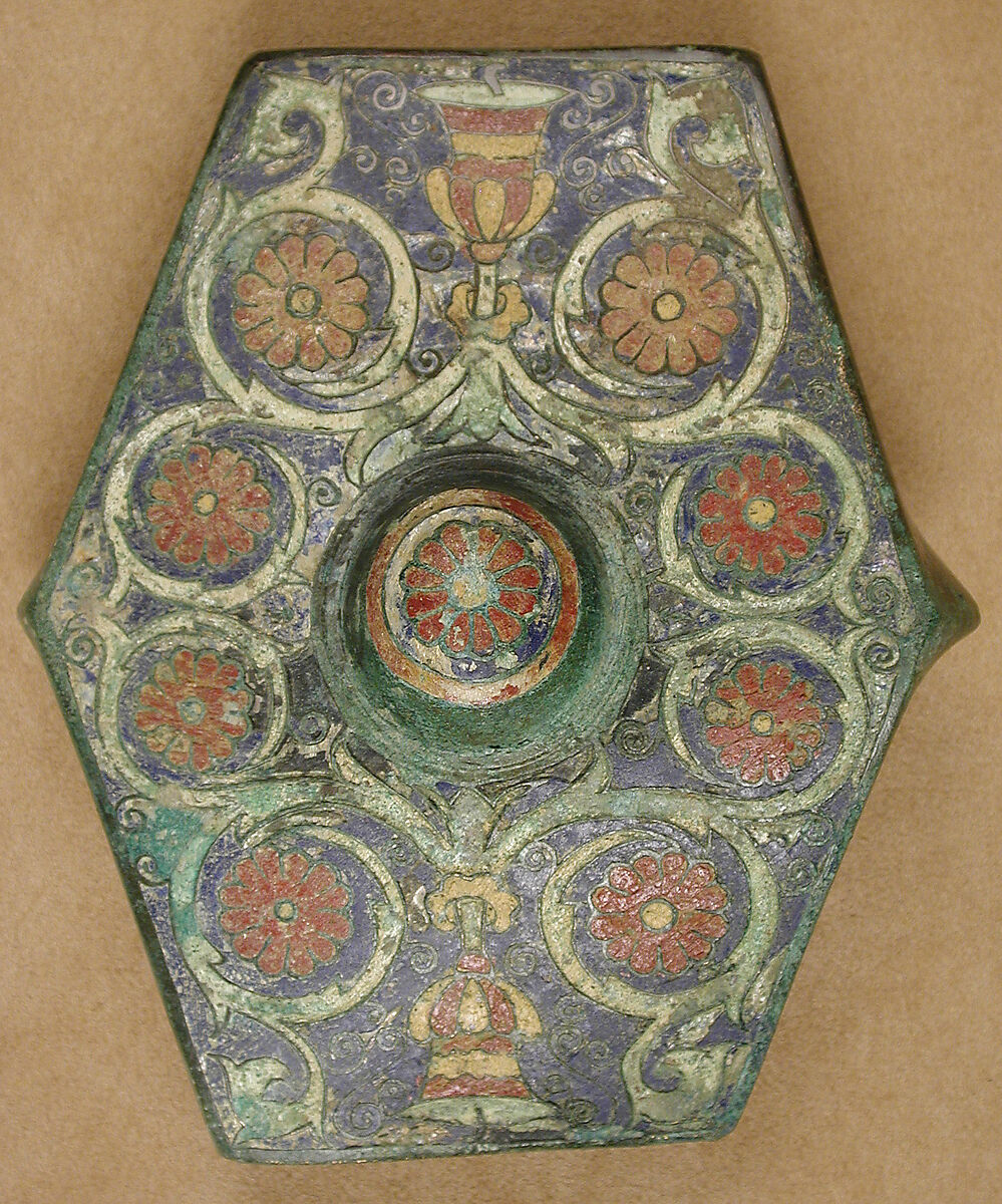 Harness Ornaments, Copper alloy, champlevé enamel, Late Roman or Byzantine