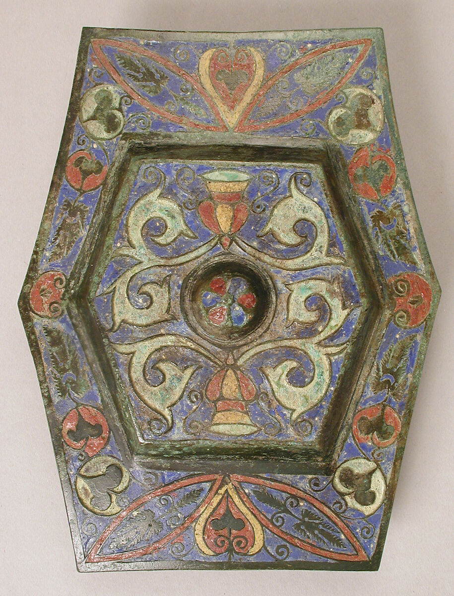 Harness Ornaments, Copper alloy, champlevé enamel, Late Roman or Byzantine