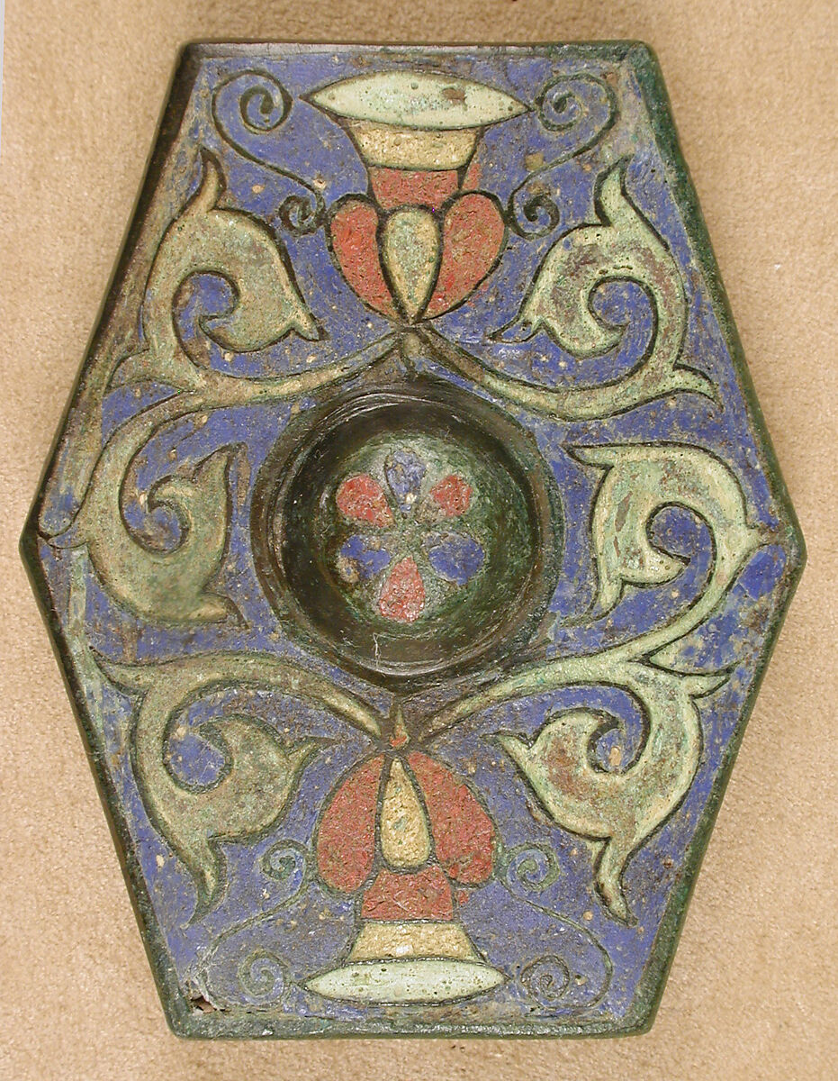 Harness Ornaments, Copper alloy, champlevé enamel, Late Roman or Byzantine