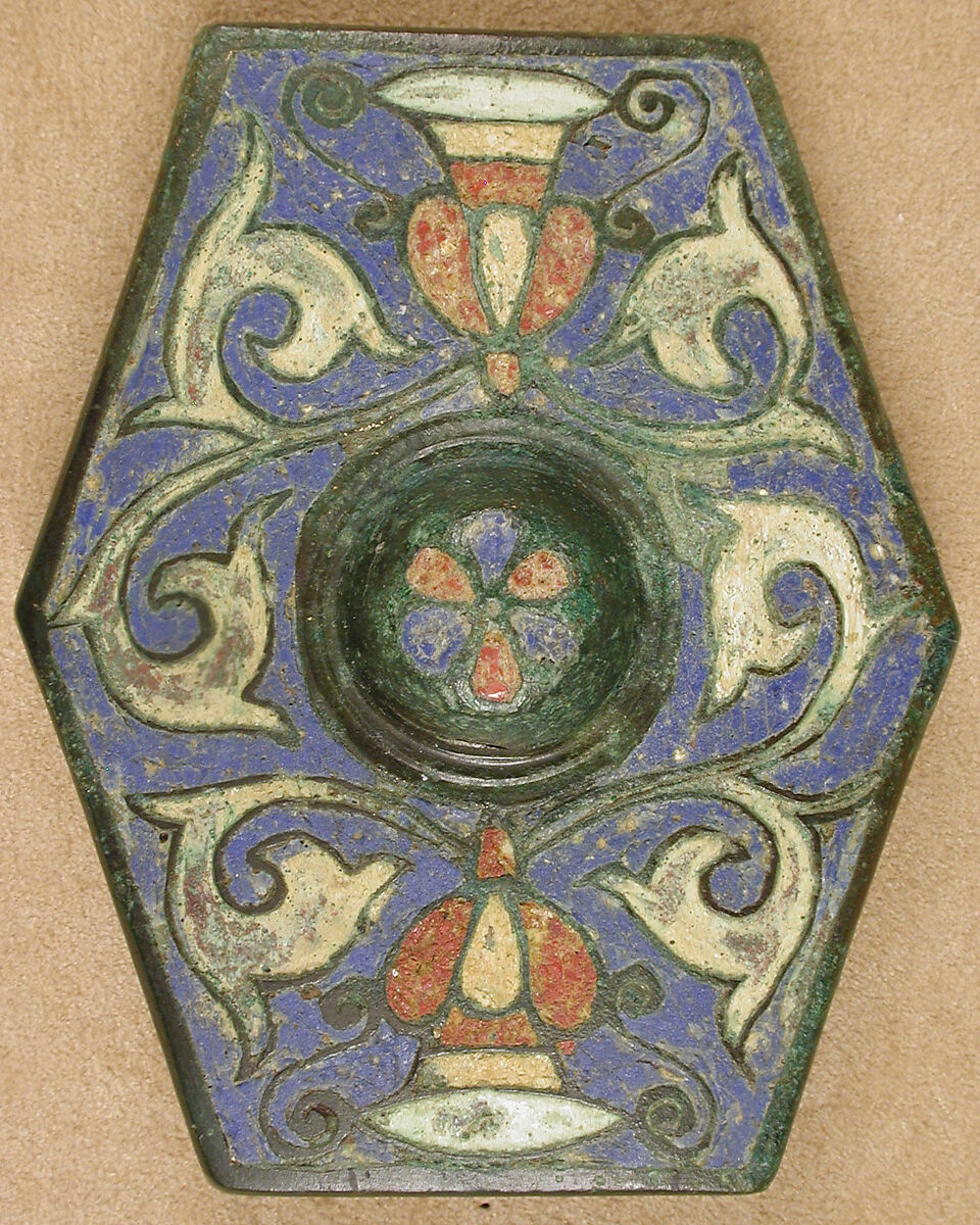 Harness Ornaments, Copper alloy, champlevé enamel, Late Roman or Byzantine