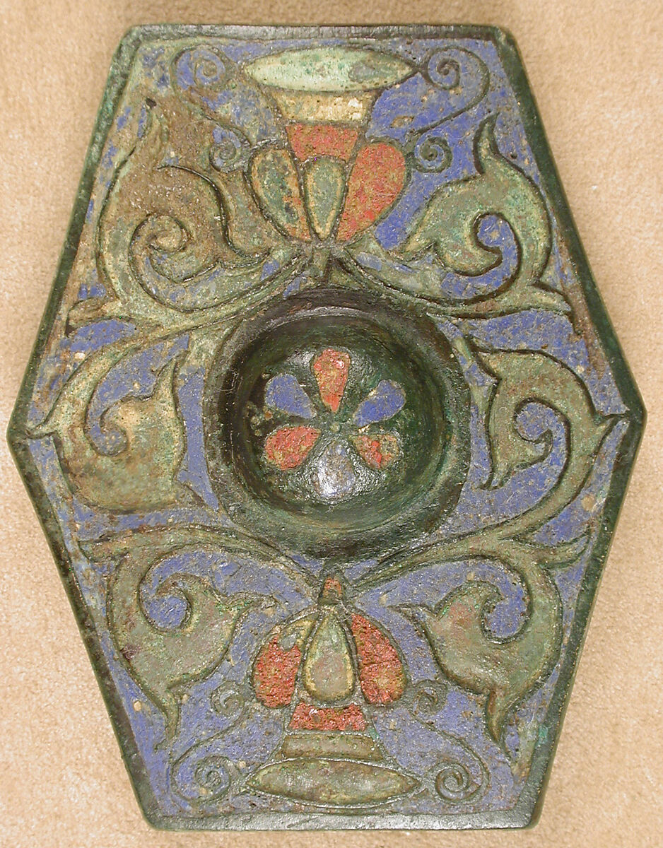 Harness Ornaments, Copper alloy, champlevé enamel, Late Roman or Byzantine