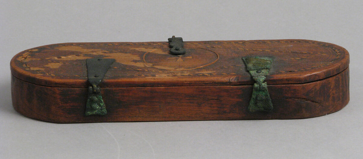 Wooden Box with Bronze Balance Scale, Wooden box and copper alloy scale, Coptic