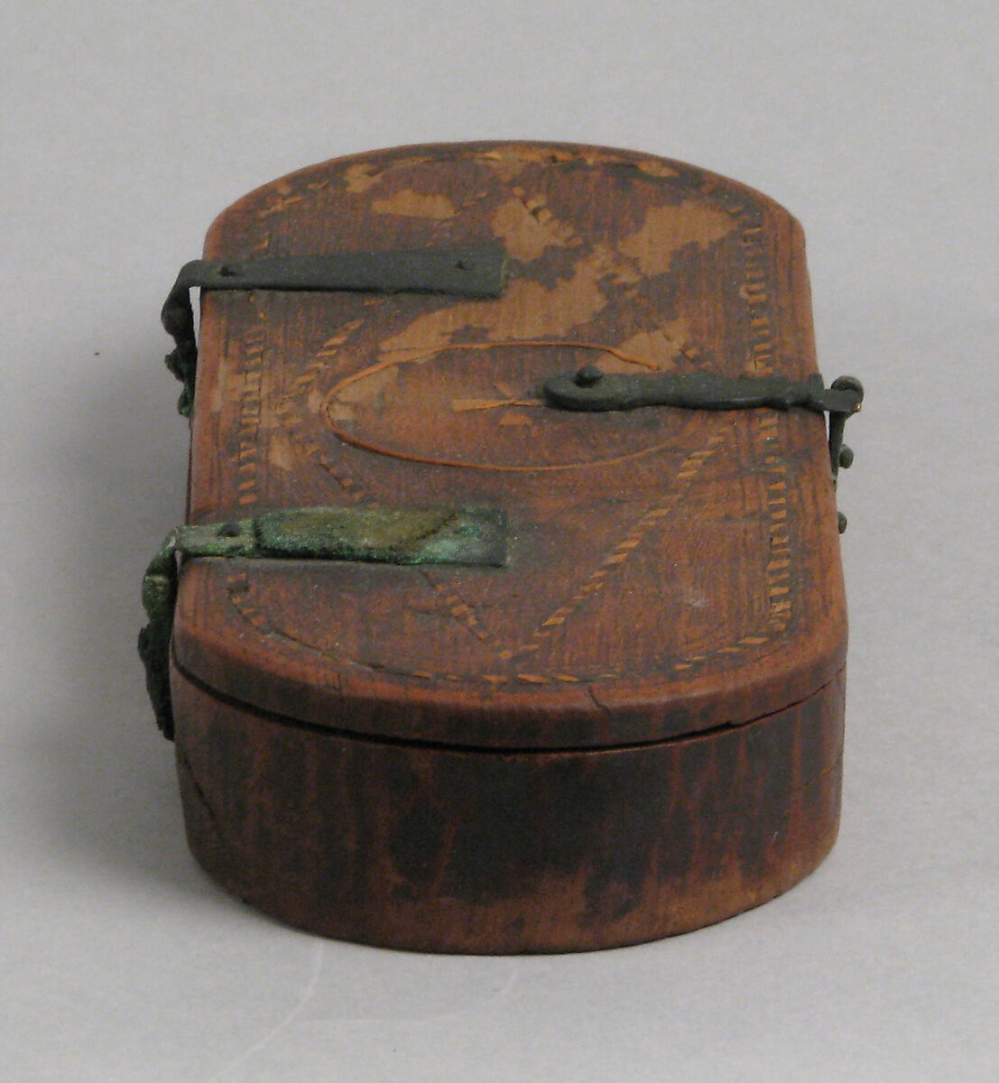 Wooden Box with Bronze Balance Scale, Wooden box and copper alloy scale, Coptic