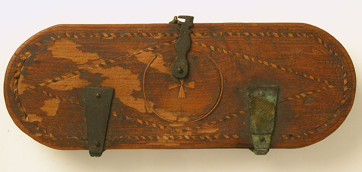 Wooden Box with Bronze Balance Scale, Wooden box and copper alloy scale, Coptic
