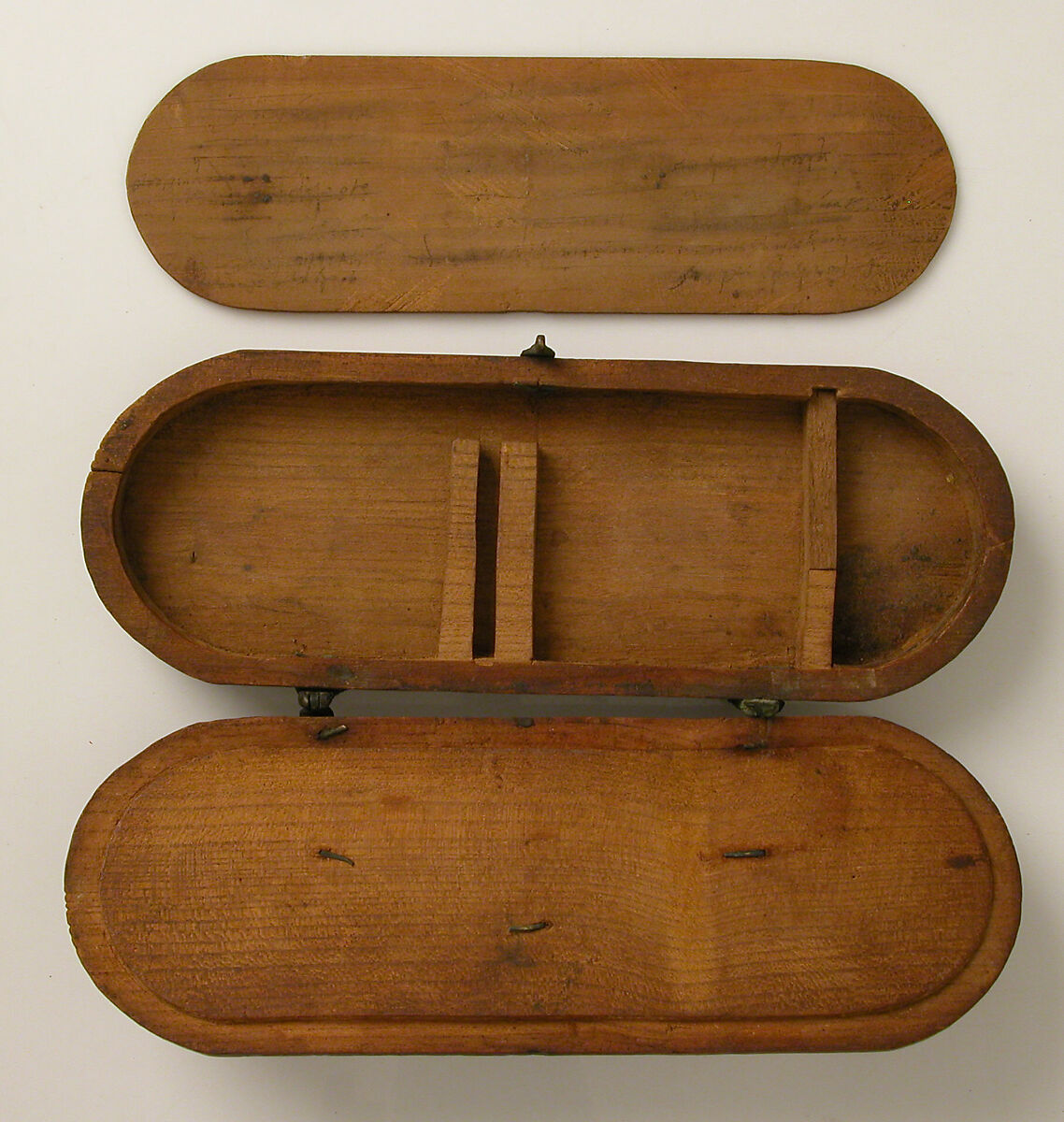 Wooden Box with Bronze Balance Scale, Wooden box and copper alloy scale, Coptic