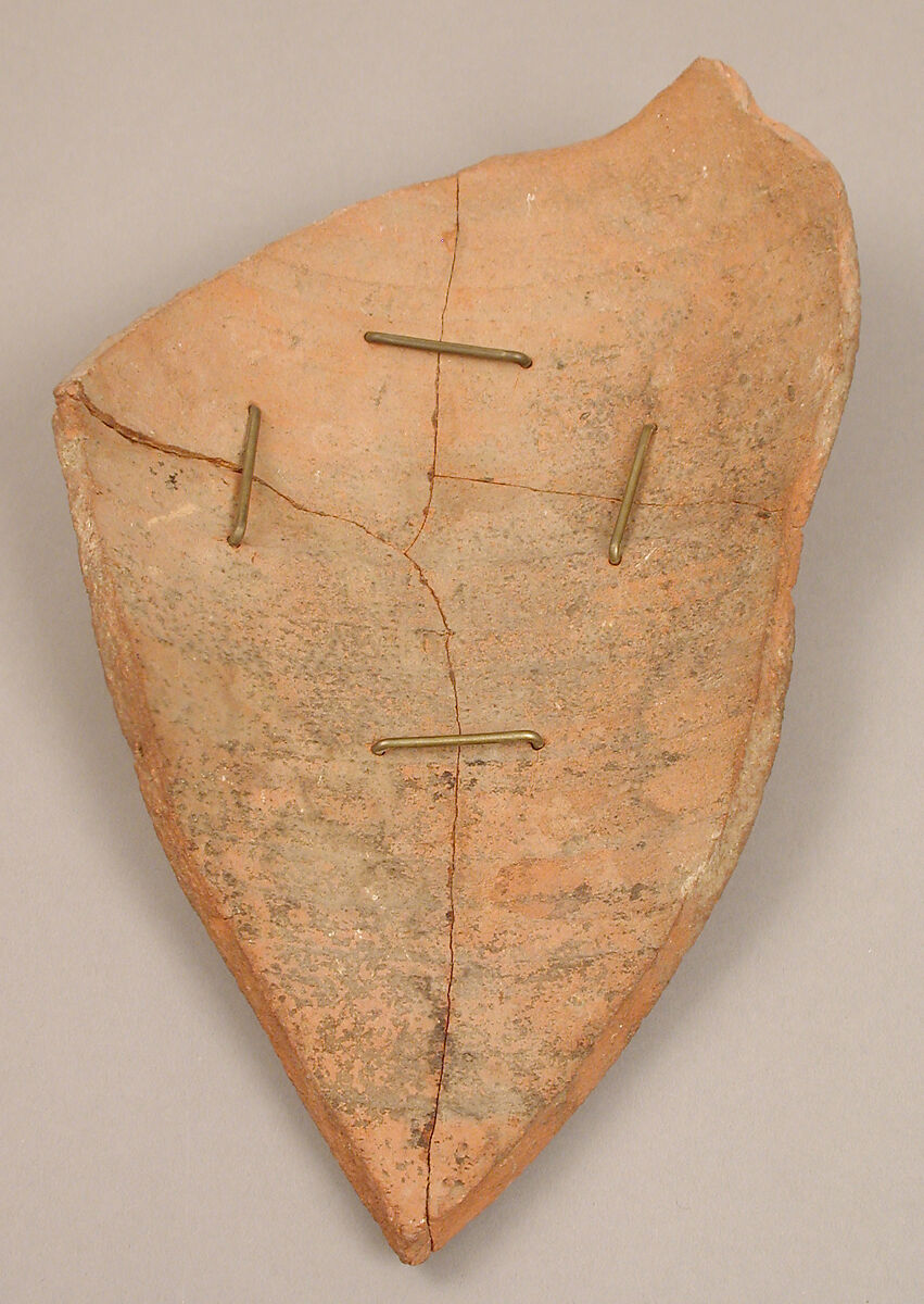 Ostrakon with a Troparion (Early Hymn), Pottery fragment with ink inscription, Coptic