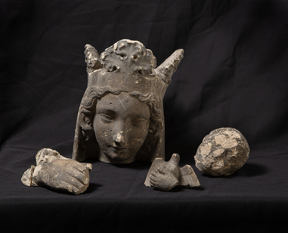 Virgin and Child, Limestone, French