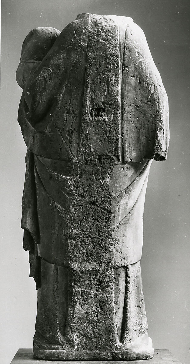 Virgin and Child, Limestone, French