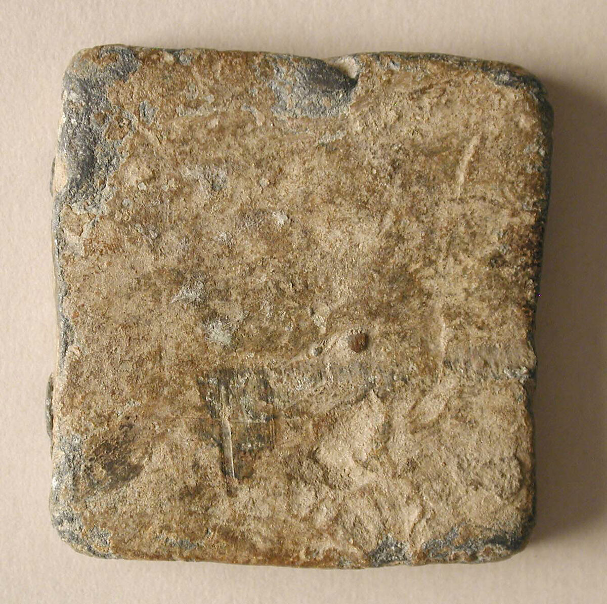 Lead Ingot with Monograms, Lead, Byzantine