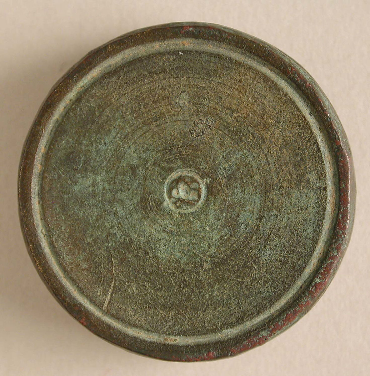 Three Round Copper-Alloy Balance Weights with Crosses, Copper alloy, Byzantine