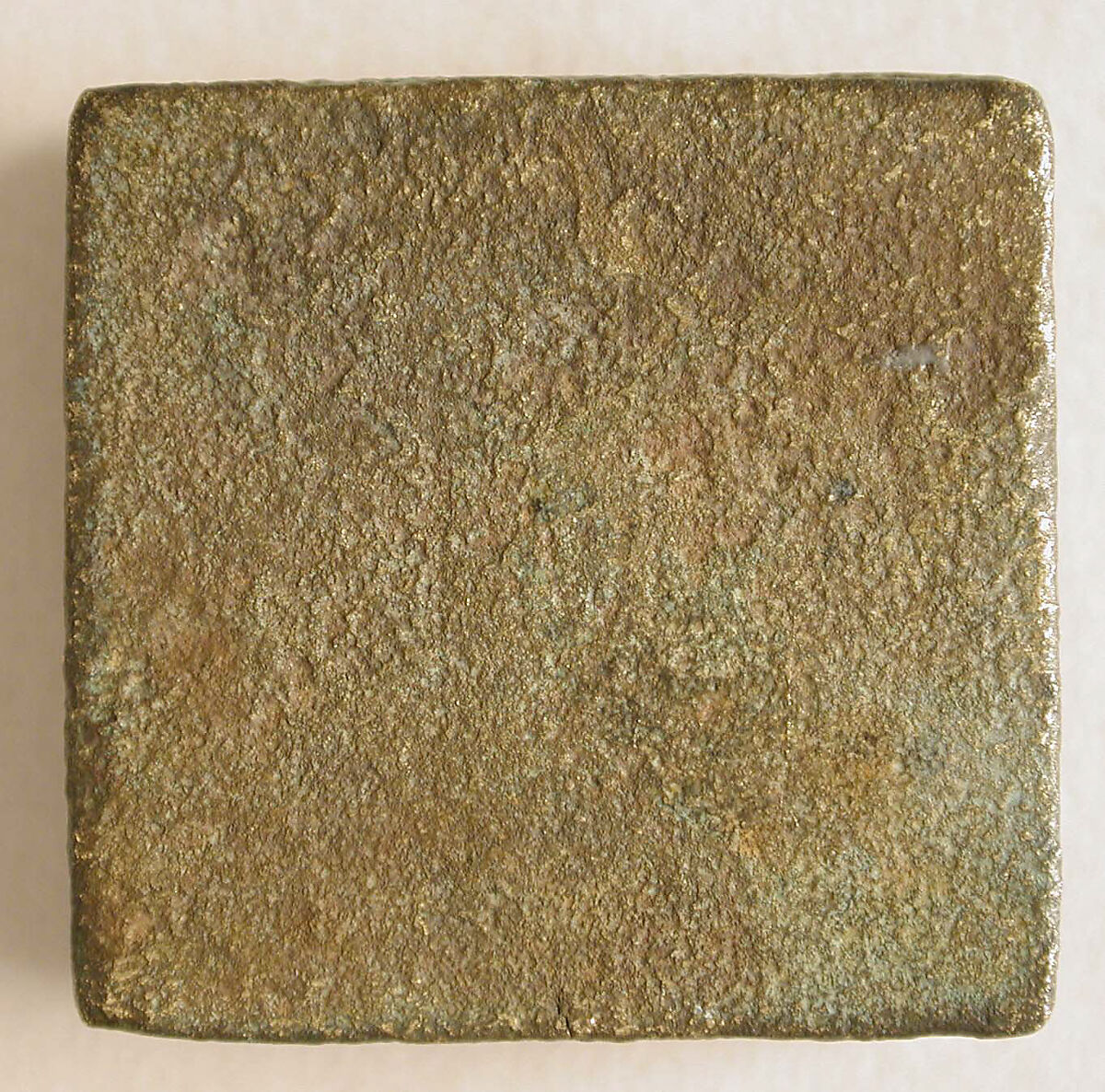 Copper-Alloy Balance Weight with Cross in a Circular Border, Copper alloy, Byzantine