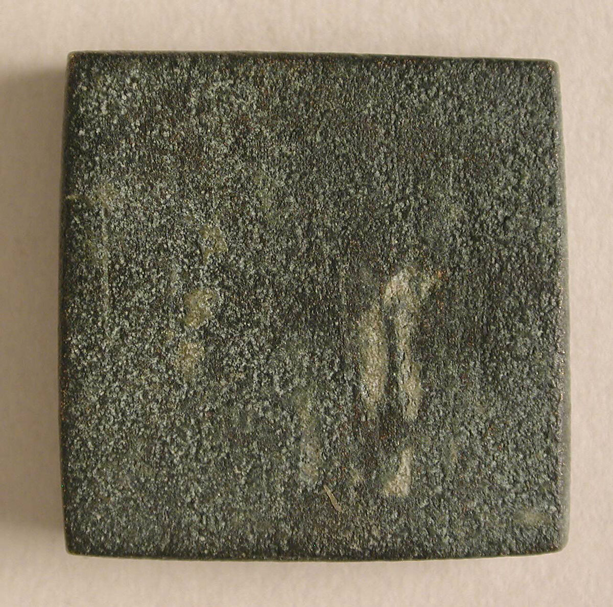 Copper-Alloy Balance Weight with a Cross in a Wreath, Copper alloy, Byzantine