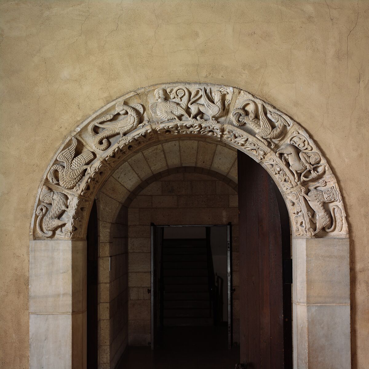 Arch with Beasts, Marble, French 