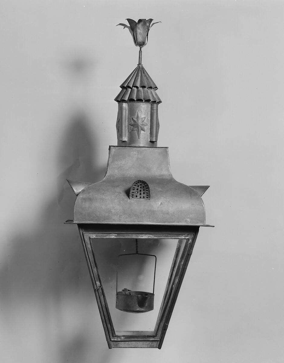 Lantern, Tin, American 