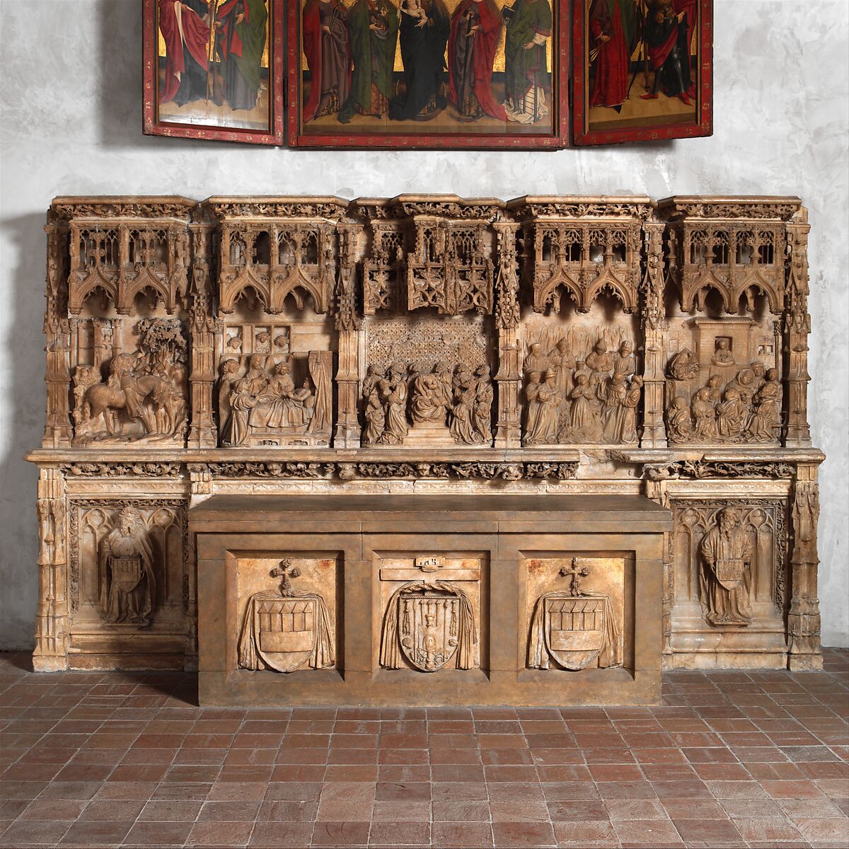 Altar Predella and Socle of Archbishop Don Dalmau de Mur y Cervelló, Francí Gomar (Spanish, Aragon, active by 1443–died ca. 1492/3), Alabaster, Spanish
