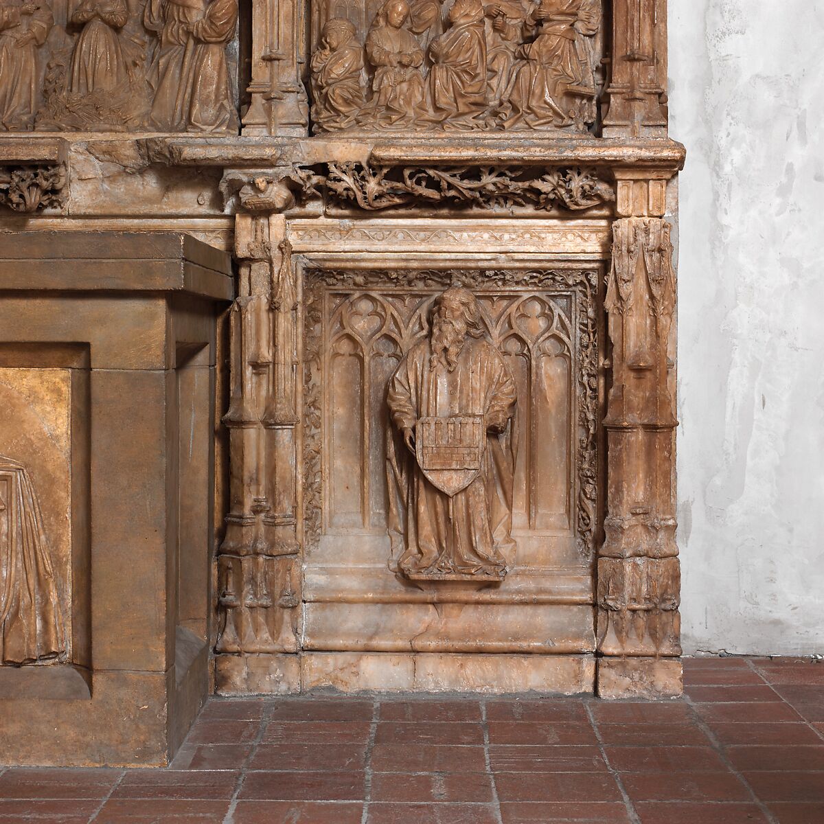 Altar Predella and Socle of Archbishop Don Dalmau de Mur y Cervelló, Francí Gomar (Spanish, Aragon, active by 1443–died ca. 1492/3), Alabaster, Spanish 