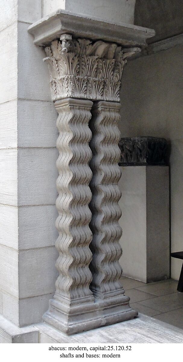 Column Base, Cement, European or American (?) 