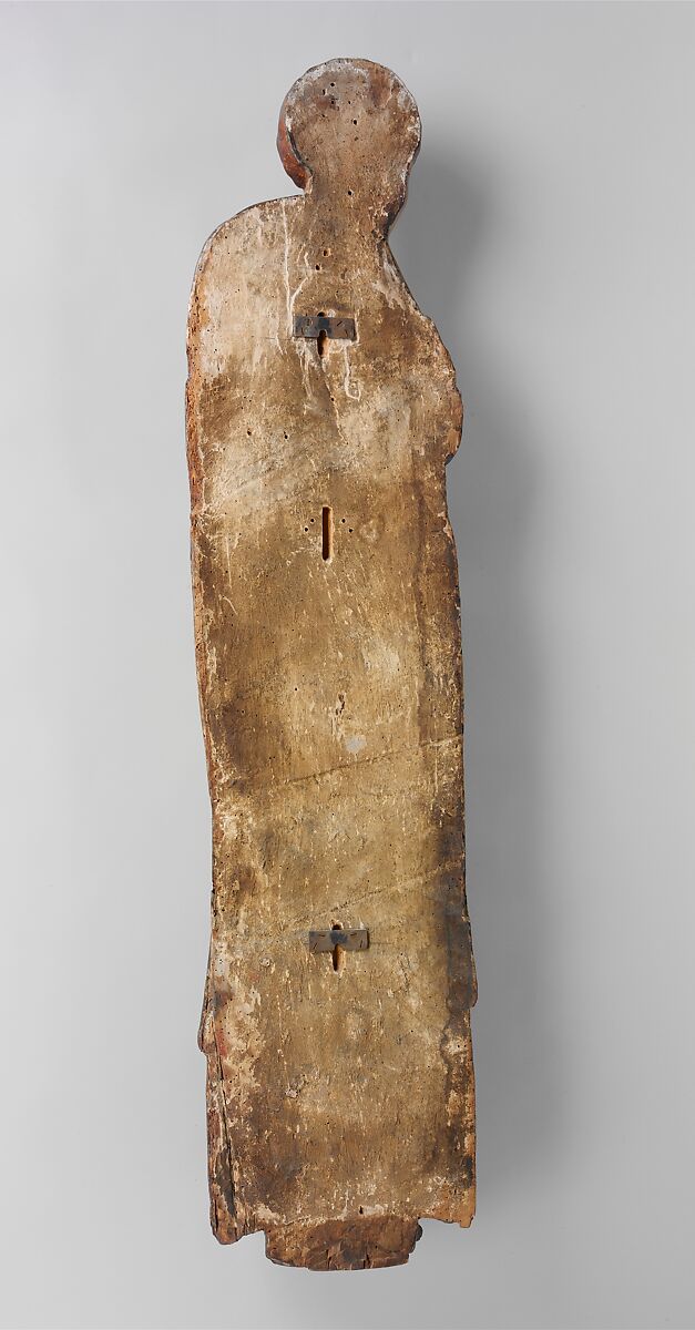 Saint John, Poplar covered with canvas, gesso, and tin foil; oil glazes, Italian