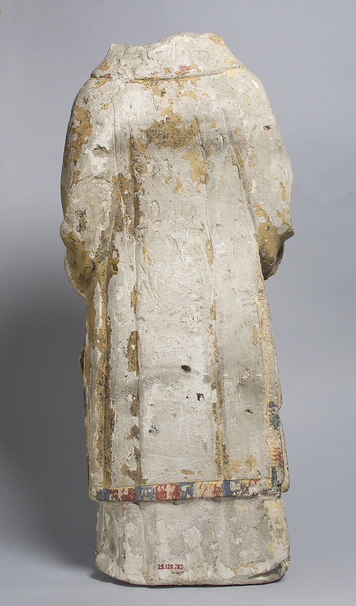 Saint Eleuthere or Saint Rustique, Stone, paint, French