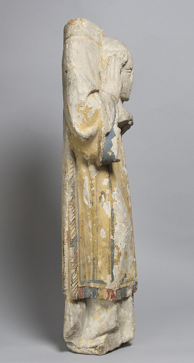 Saint Eleuthere or Saint Rustique, Stone, paint, French