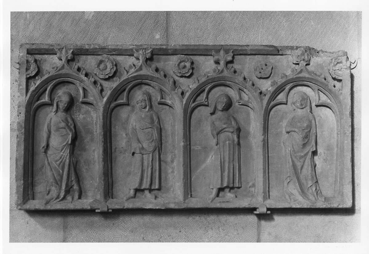 Four Figures Under an Arcade, Stone, South Netherlandish