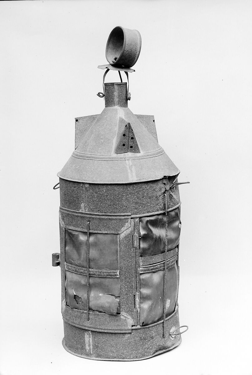 Lantern, Tin, horn, American 