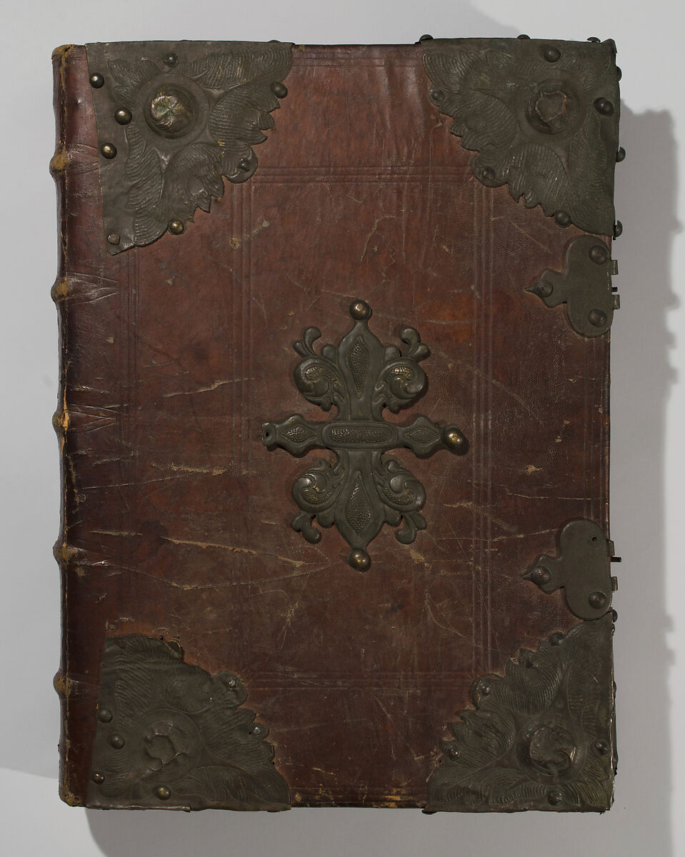 Antiphonary, Paper; leather binding, Italian