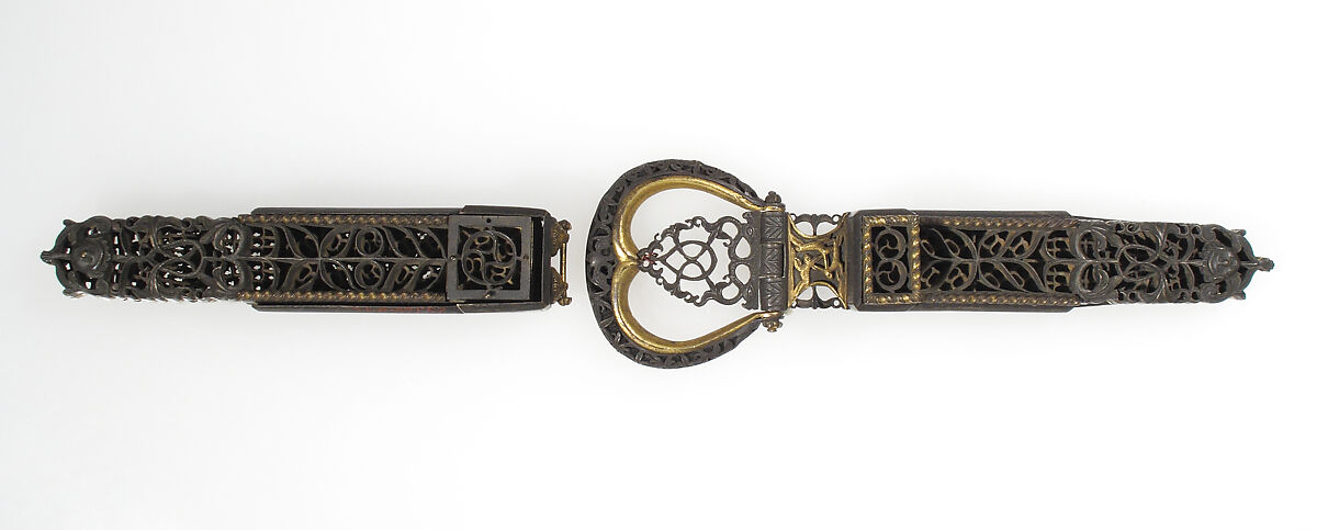 Buckle, Steel and copper alloy, French 